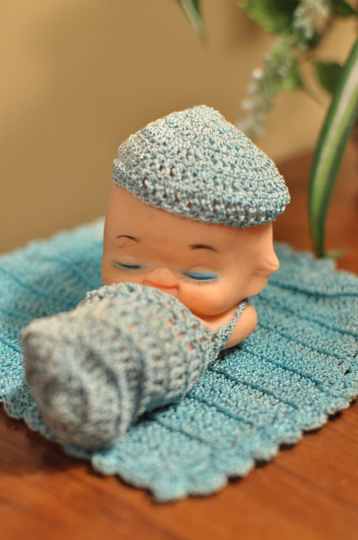 Kewpie Doll with Crochet
